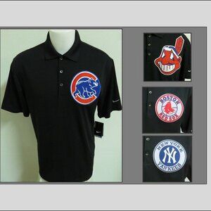 New M-3XL Black Nike Dri-Fit Men's db #02G Polo Shirt